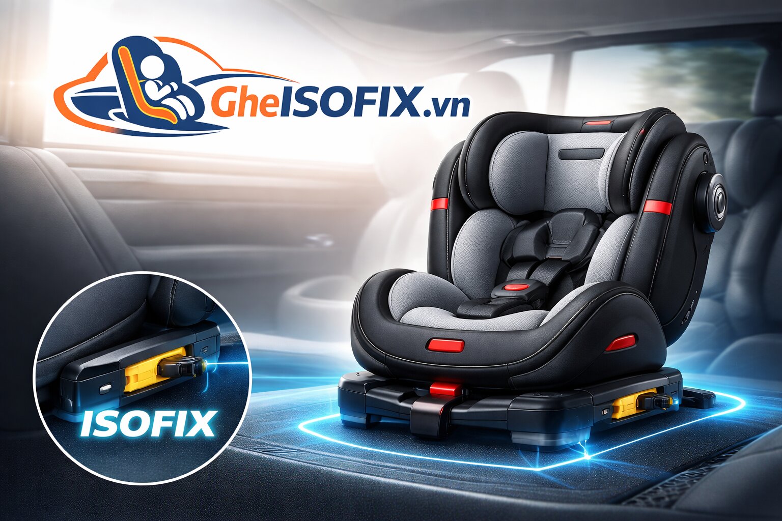 ghế ô tô isofix cho bé